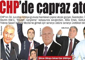 CHP Antalya da Parti Meclisi savaşları